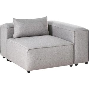 Beliani Corner Seat Grey Modular Sofa - Corner Sofa Module Beliani Corner Seat Grey Modular Sofa - Corner Sofa Module