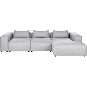 Beliani Modular Corner Sofa 4 Seater Grey Left Hand - Corner Sofa Beliani Modular Corner Sofa 4 Seater Grey Left Hand - Corner Sofa