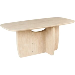 Beliani Travers Travertine Effect Rectangular Dining Table - Dining Table Beliani Travers Travertine Effect Rectangular Dining Table - Dining Table