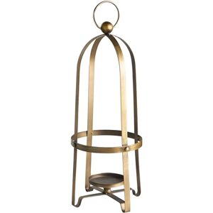 Beliani Marawi Metal Candle Holder - Retro Style - Gold - 48 Cm Beliani Marawi Metal Candle Holder - Retro Style - Gold - 48 Cm