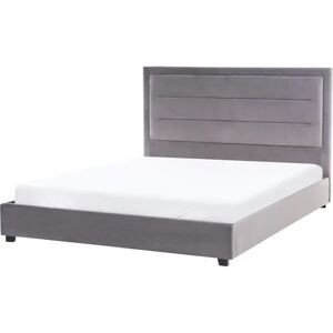 Beliani Bed Rouen Dark Grey - Bed Beliani Bed Rouen Dark Grey - Bed