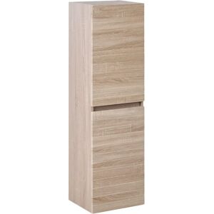 Beliani Urucu Light Brown Bathroom Wall Cabinet - 35cm - MDF - Scandinavian Style Beliani Urucu Light Brown Bathroom Wall Cabinet - 35cm - MDF - Scandinavian Style
