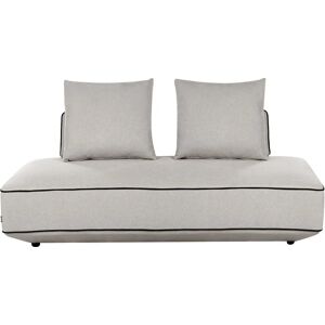 Beliani Light Grey Fabric Modern Chaise Lounge - Chaise Lounge Beliani Light Grey Fabric Modern Chaise Lounge - Chaise Lounge