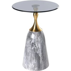 Beliani Side Table Carter - Grey Marble - Side Table Beliani Side Table Carter - Grey Marble - Side Table