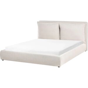 Beliani Bed Bajonna 160x200cm Beige - Bed Beliani Bed Bajonna 160x200cm Beige - Bed