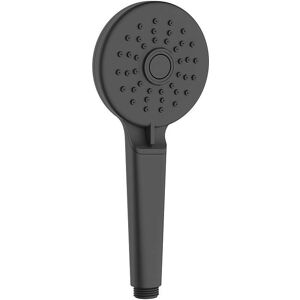 AquaCraft 130 Handbrause - 100mm rund - 2 Strahlarten - 9 l/min - Schwarz Matt AquaCraft 130 Handbrause - 100mm rund - 2 Strahlarten - 9 l/min - Schwarz Matt