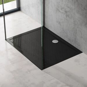 DOPORRO - Receveur de douche - 80x100x4 cm - Noir - Publicité DOPORRO - Receveur de douche - 80x100x4 cm - Noir - Publicité