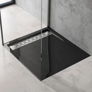 DOPORRO - AL02 - 80x90x5cm - Noir - Bac de douche - Publicité DOPORRO - AL02 - 80x90x5cm - Noir - Bac de douche - Publicité