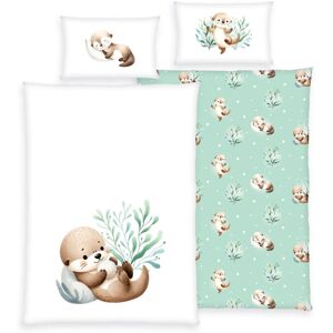 HERDING Schnuffel-Otter - Multicolour Babybettwäsche HERDING Schnuffel-Otter - Multicolour Babybettwäsche
