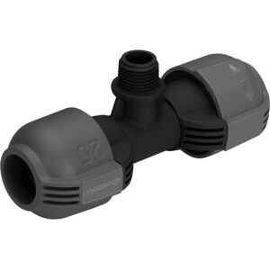 Gardena Water Hose Fitting - T-Piece, 25mm, Grey - Water Hose Fitting Gardena Water Hose Fitting - T-Piece, 25mm, Grey - Water Hose Fitting