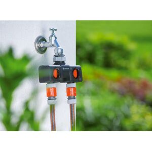 Gardena 8193-20 Water Hose Fitting - Double Outlet - Plastic Gardena 8193-20 Water Hose Fitting - Double Outlet - Plastic