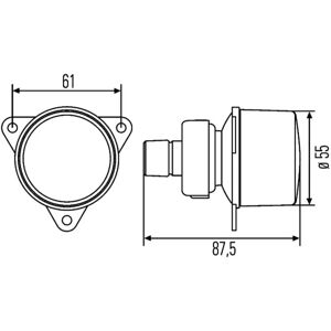 Hella Musta pysäytysvalo etu- oikea vasen - Position Light Hella Musta pysäytysvalo etu- oikea vasen - Position Light