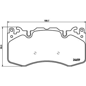 Hella Pagid Land Rover Defender Discovery Brake Pads - Front Hella Pagid Land Rover Defender Discovery Brake Pads - Front
