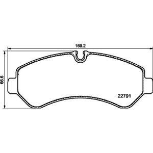 Hella Pagid Remblokken voor Mercedes Sprinter - Remblokken Hella Pagid Remblokken voor Mercedes Sprinter - Remblokken