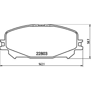 Hella Pagid Brake Pads - Mitsubishi Asx, Renault Captur, Espace G - Wear Indicator, 4 Pack Hella Pagid Brake Pads - Mitsubishi Asx, Renault Captur, Espace G - Wear Indicator, 4 Pack