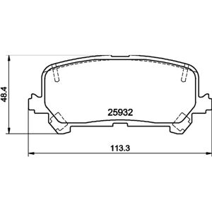 Hella Pagid Remblokkenset - Schijfrem - Honda Hella Pagid Remblokkenset - Schijfrem - Honda