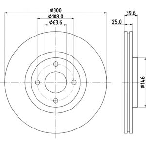 HELA Disque de frein ventilé pour Ford Ecosport Mk2 - Publicité HELA Disque de frein ventilé pour Ford Ecosport Mk2 - Publicité