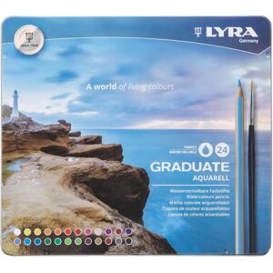 Lyra Graduate Aquarell Watercolour Pencils - Assorted, 24 pcs Lyra Graduate Aquarell Watercolour Pencils - Assorted, 24 pcs