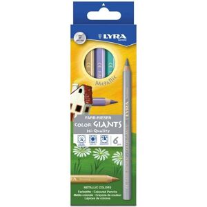 Sada kovových barevných tužek Lyra - Color Giants 6 ks Sada kovových barevných tužek Lyra - Color Giants 6 ks