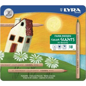 Lyra Unlacquered Color Giants - 18 Colored Pencils Lyra Unlacquered Color Giants - 18 Colored Pencils