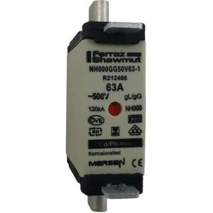 Mersen NH Fuse - 63A 500V AC gG Ceramic Mersen NH Fuse - 63A 500V AC gG Ceramic