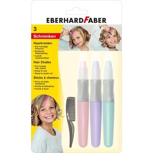 Eberhard Faber Haarkreide - Pastellfarben - 3 Stück - Haarfärbezubehör Eberhard Faber Haarkreide - Pastellfarben - 3 Stück - Haarfärbezubehör