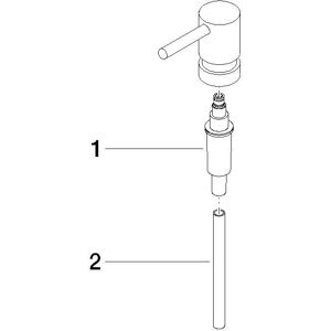 Dornbracht 9010105350100 Chrom Lotionspender Ersatzteil Dornbracht 9010105350100 Chrom Lotionspender Ersatzteil