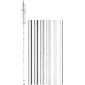 Vega - Liya - Klar - 15 cm - Glass straw set Vega - Liya - Klar - 15 cm - Glass straw set
