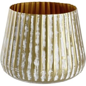 Vega Enija beige/oro - 21x21 cm Indoor Vintage-Aluminiumtopf Vega Enija beige/oro - 21x21 cm Indoor Vintage-Aluminiumtopf