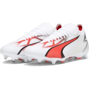 PUMA Ultra Match MxSG Football Shoes - Red - Lightweight, Recycled Materials PUMA Ultra Match MxSG Football Shoes - Red - Lightweight, Recycled Materials