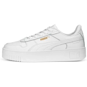 Puma Carina Street Baskets Blanc Or - Chaussures décontractées pour filles - Publicité Puma Carina Street Baskets Blanc Or - Chaussures décontractées pour filles - Publicité