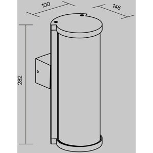 Maytoni - O451WL-01GF - E27 - IP65 - Outdoor Wall Light Maytoni - O451WL-01GF - E27 - IP65 - Outdoor Wall Light