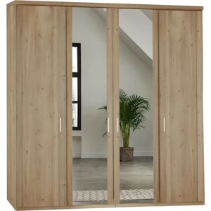 Wiemann Bern Kleiderschrank - bianco, eiche dekor, 4 Türen Wiemann Bern Kleiderschrank - bianco, eiche dekor, 4 Türen