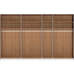 WIEMANN Cardiff Braun Kleiderschrank - 7-Tür Floatglas MDF WIEMANN Cardiff Braun Kleiderschrank - 7-Tür Floatglas MDF