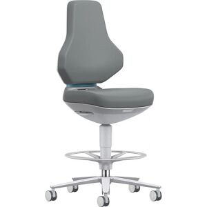 Scaun de lucru steril TEXON de la bimos cu role cu frână și inel de sprijin Scaun de lucru steril TEXON de la bimos cu role cu frână și inel de sprijin