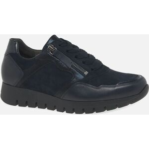 Gabor Willet Womens Trainers - Dark Blue Suede/Patent - UK 4.5 - Female Gabor Willet Womens Trainers - Dark Blue Suede/Patent - UK 4.5 - Female