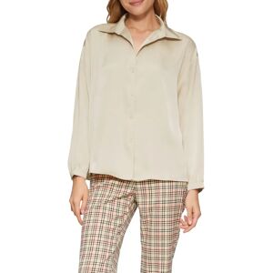Beige långärmad blus med rak passform - s.Oliver Beige långärmad blus med rak passform - s.Oliver