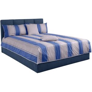 Polsterbett WESTFALIA - Microfaser, 180x200cm, Blau - Bett Polsterbett WESTFALIA - Microfaser, 180x200cm, Blau - Bett