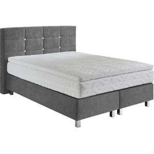 WESTFALIA SCHLAFKOMFORT Microvelours Boxspringbett - 155x210cm - Grau WESTFALIA SCHLAFKOMFORT Microvelours Boxspringbett - 155x210cm - Grau