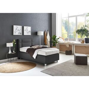 Westfalia Schlafkomfort Boxspringbett - 90x200cm, Grau, 5-Zonen Taschenfederkern Westfalia Schlafkomfort Boxspringbett - 90x200cm, Grau, 5-Zonen Taschenfederkern