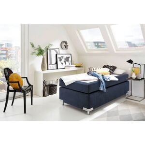 WESTFALIA SCHLAFKOMFORT Holland Boxspringbett - Microvelours, Navy, 120x200 cm WESTFALIA SCHLAFKOMFORT Holland Boxspringbett - Microvelours, Navy, 120x200 cm