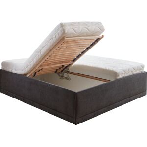 Westfalia Schlafkomfort Texel - Veloursstoff, schwarz, 160x200cm Bett Westfalia Schlafkomfort Texel - Veloursstoff, schwarz, 160x200cm Bett