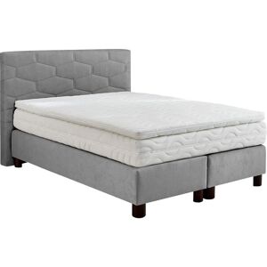 Westfalia Schlafkomfort Grau Boxspringbett - 155x210cm, 140x200cm, Komplett mit Topper Westfalia Schlafkomfort Grau Boxspringbett - 155x210cm, 140x200cm, Komplett mit Topper