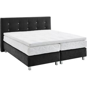 Westfalia Schlafkomfort Microvelours Boxspringbett - 160x200cm, H3, Topper 7cm Westfalia Schlafkomfort Microvelours Boxspringbett - 160x200cm, H3, Topper 7cm