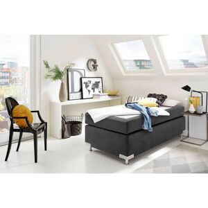 Westfalia Holland Microvelours Boxspringbett - Boxspringbett, grau, 90x200cm - Boxspringbett Westfalia Holland Microvelours Boxspringbett - Boxspringbett, grau, 90x200cm - Boxspringbett