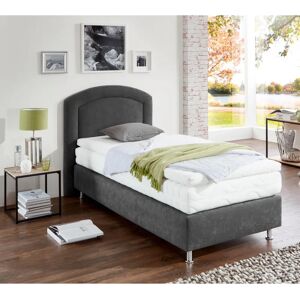 Westfalia Schlafkomfort Boxspringbett - Microvelours, 100x200cm, Grau Westfalia Schlafkomfort Boxspringbett - Microvelours, 100x200cm, Grau