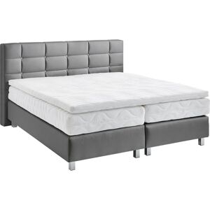 Westfalia Schlafkomfort Boxspringbett - Grau, 200x200cm, H3, Bonnell Westfalia Schlafkomfort Boxspringbett - Grau, 200x200cm, H3, Bonnell