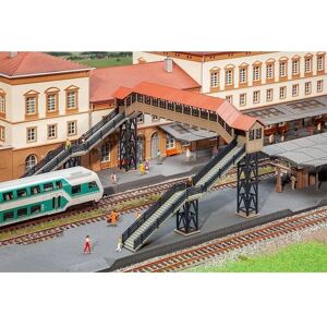 Faller Pedestrian Bridge with Cover - H0 Model Railway Accessory Faller Pedestrian Bridge with Cover - H0 Model Railway Accessory