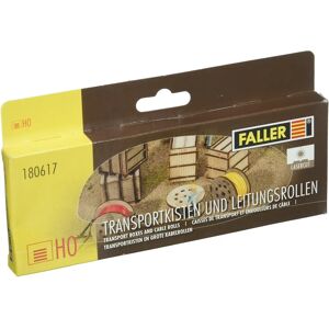 Faller 180617 Modelspoor Transportaccessoires - Set van 4 kisten & rollen Faller 180617 Modelspoor Transportaccessoires - Set van 4 kisten & rollen