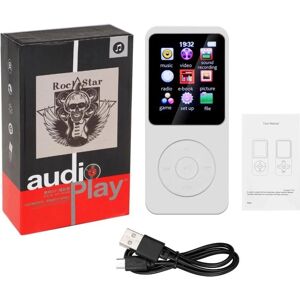 Unbranded White Portable Mini MP3 MP4 Player with FM Radio Unbranded White Portable Mini MP3 MP4 Player with FM Radio